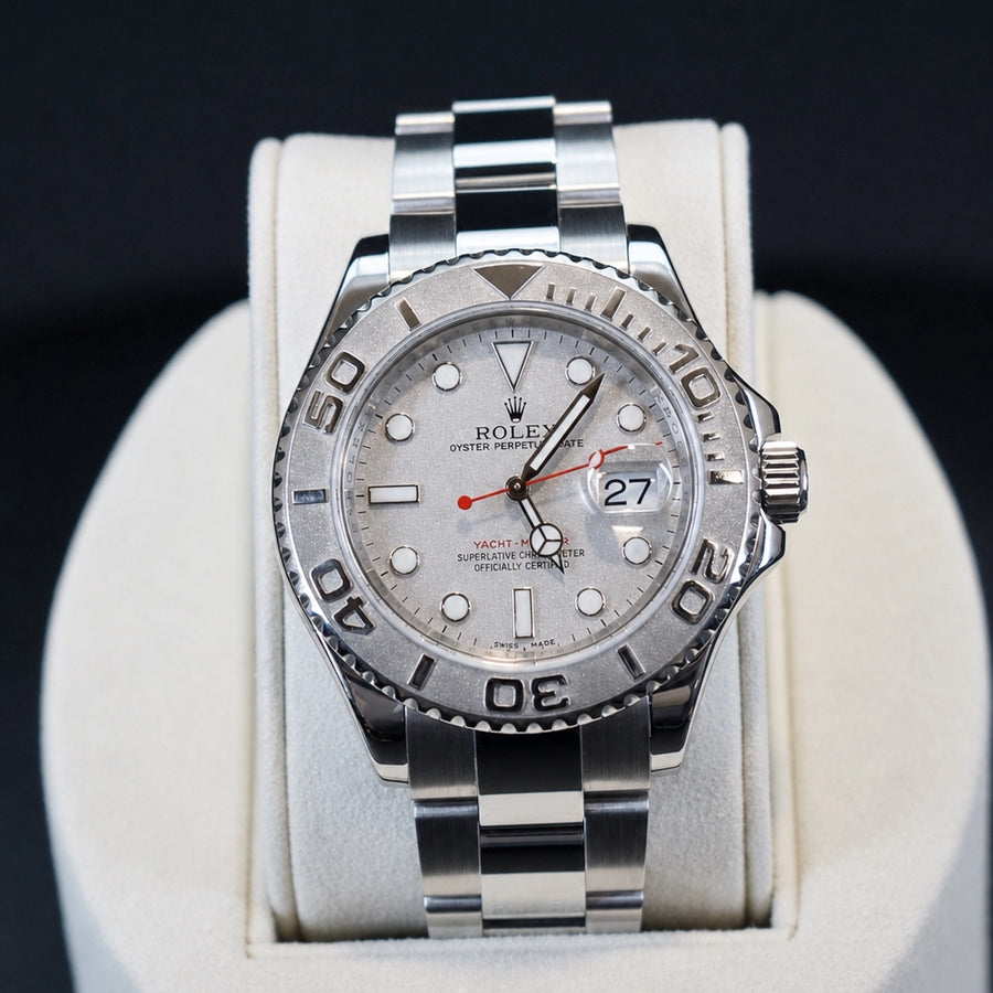 Rolex Yacht Master Platinum Dial on Oyster 16622