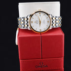 Omega De Ville Prestige Silver Roman Dial on Jubilee 424.20.37.20.02.001 Complete