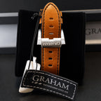 Graham Chronofighter Vintage Black grained dial Dial on Strap 2CVASB03A Complete