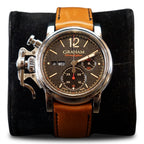 Graham Chronofighter Vintage Black grained dial Dial on Strap 2CVASB03A Complete