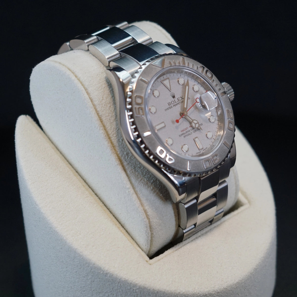 Rolex Yacht Master Platinum Dial on Oyster 16622