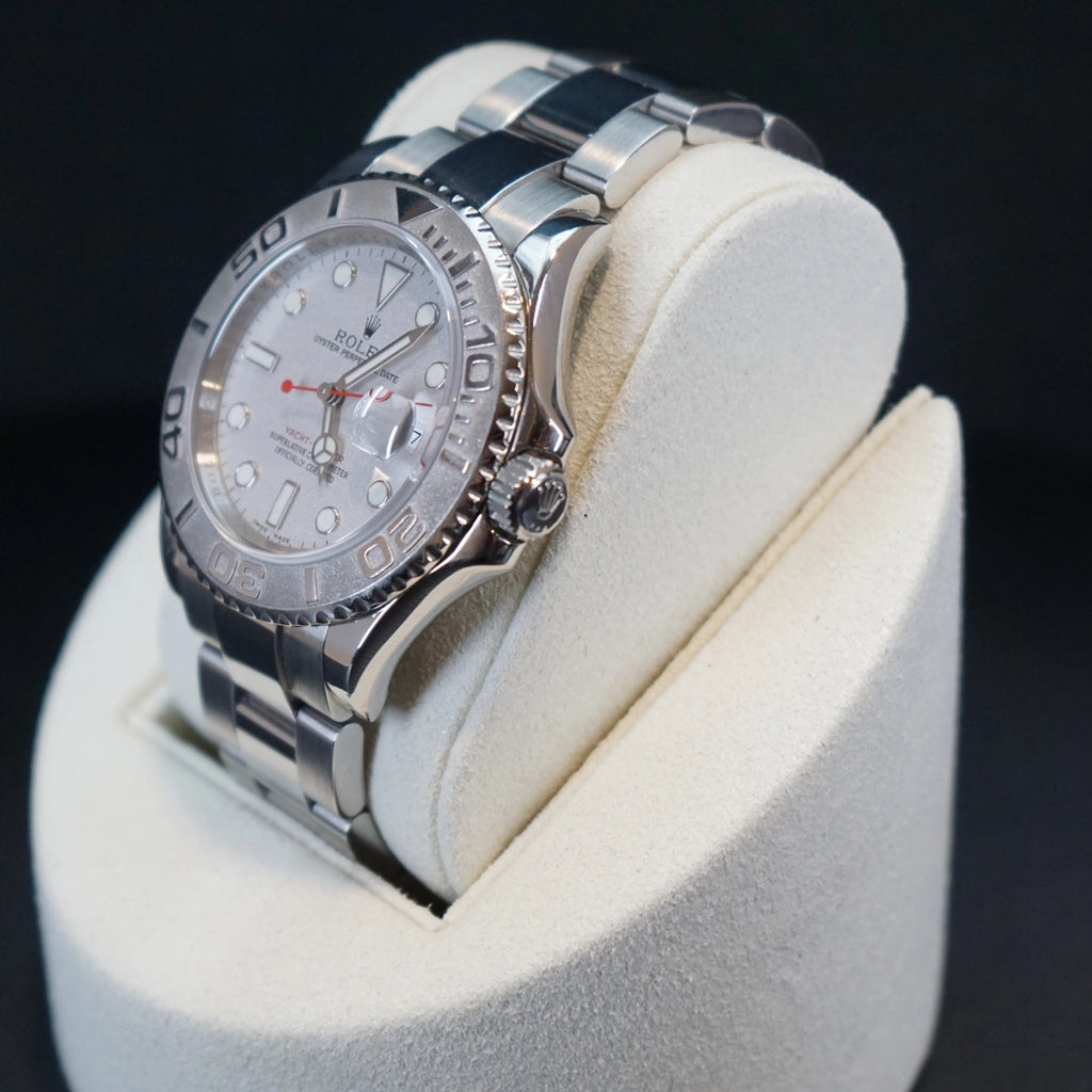 Rolex Yacht Master Platinum Dial on Oyster 16622